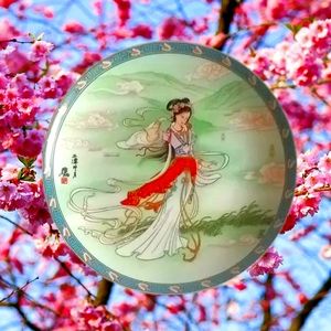 10th in Series Plate Legends of West Lake 1991 Collectors Asian Cherry Blossoms